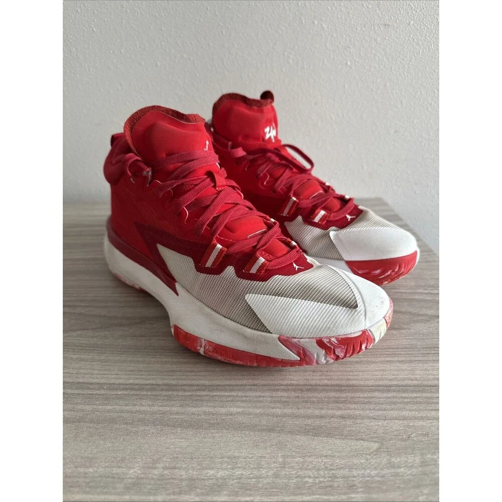 Size 9 - Jordan Zion 1 TB University Red Men’s Basketball Sneakers‎ Shoes